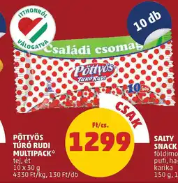 PENNY Pöttyös túró rudi multipack ajánlat