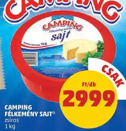 Camping félkemény sajt