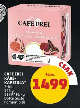 PENNY Cafe frei kávé- kapszula ajánlat