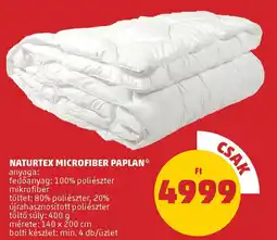 Naturtex microfiber paplan