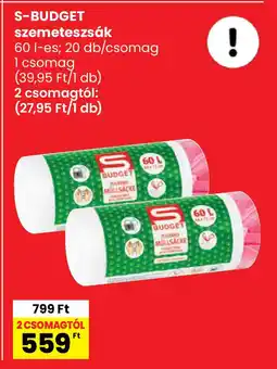 Spar S-budget szemeteszsák ajánlat