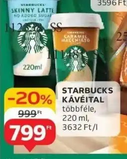 Auchan Starbucks kávéital ajánlat