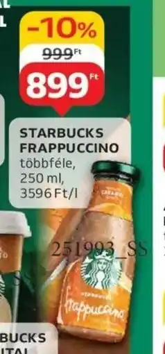 Auchan Starbucks frappuccino ajánlat