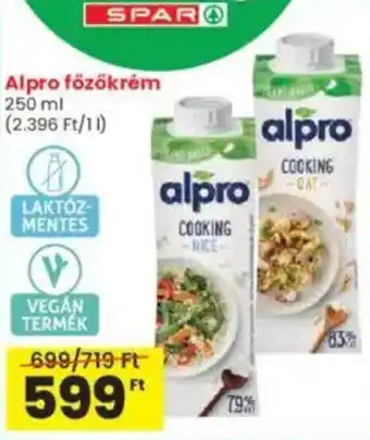 Interspar Alpro főzőkrém ajánlat