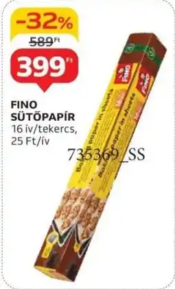 Auchan Fino sütőpapír ajánlat