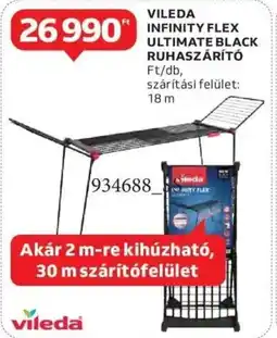 Auchan Vileda infinity flex ultimate black ruhaszárító ajánlat