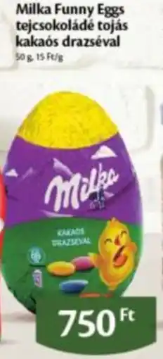 EcoFamily Milka Funny Eggs tejcsokoládé tojás kakaós drazséval ajánlat