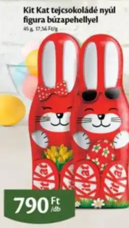 EcoFamily Kit Kat tejcsokoládé nyúl figura búzapehellyel ajánlat