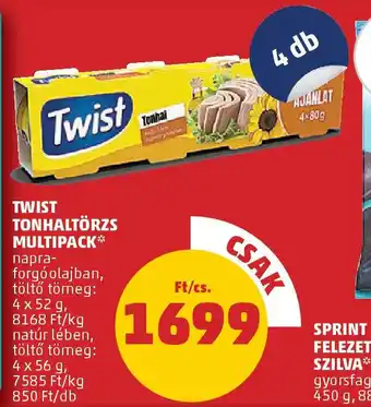 PENNY Twist tonhaltörzs multipack ajánlat