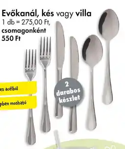 Tedi Evőkanál, kés, villa ajánlat