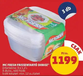 PENNY Mc fresh frissentartó doboz ajánlat