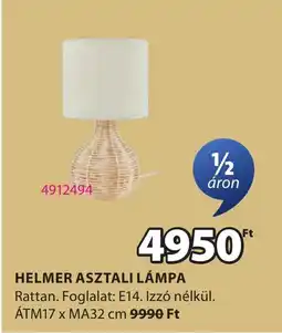 JYSK HELMER ASZTALI LÁMPA ajánlat