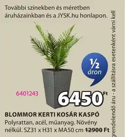 JYSK Blommor kerti kosár kaspó ajánlat