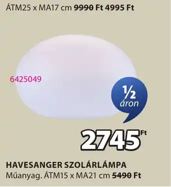 JYSK Havesanger szolárlámpa ajánlat