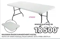 JYSK Kuleskog összecsukható kerti asztal ajánlat