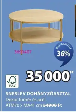 JYSK Sneslev dohányzóasztal ajánlat