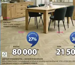 JYSK Lintrup étkezőasztal ajánlat