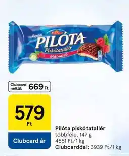 Tesco PILÓTA Piskótatallér ajánlat