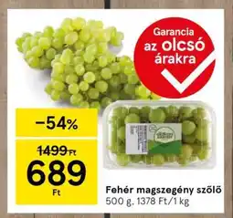 Tesco Fehér magszegény szőlő ajánlat