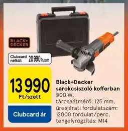 Tesco Black+Decker sarokcsiszoló kofferban ajánlat