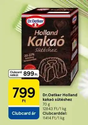 Tesco Dr. Oetker Holland kakaó sütéshez ajánlat