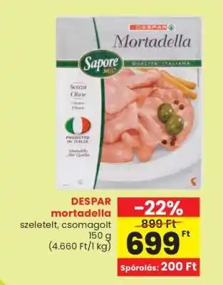 Spar DESPAR mortadella ajánlat