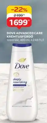 Auchan Dove Advanced Care Krémtusfürdő ajánlat