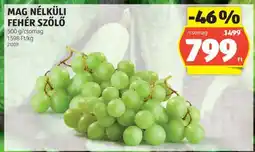 ALDI Mag nélküli fehér szőlő ajánlat