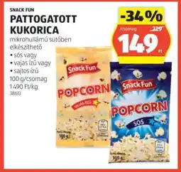 ALDI SNACK FUN PATTOGATOTT KUKORICA ajánlat