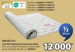 JYSK Dreamzone vestrefjorden pt40 matracvédő ajánlat