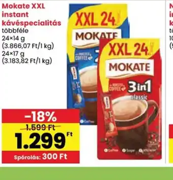 Spar Mokate XXL instant kávéspecialitás ajánlat