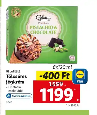 Lidl Gelatelli Tölcséres Jégkrém ajánlat