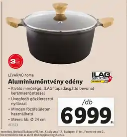 Lidl Livarno Home Alumíniumöntvény edény ajánlat