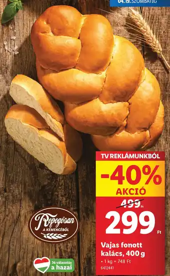 Lidl Vajas fonott kalács ajánlat