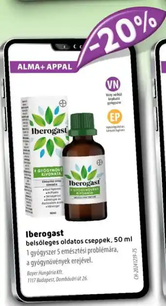 Alma Gyógyszertárak Iberogast belsőleges oldatos cseppek ajánlat