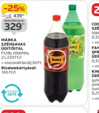 Auchan Márka Szénsavas Üdítőital ajánlat