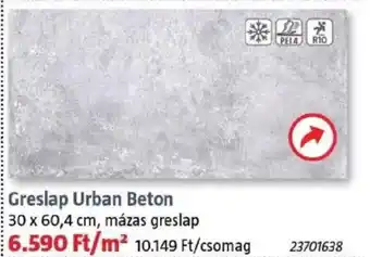 Bauhaus Greslap Urban Beton ajánlat