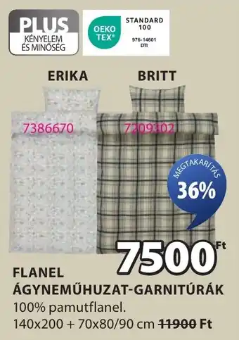 JYSK Flanel ágyneműhuzat-garnitúrák ajánlat