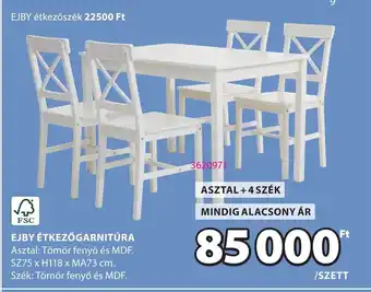 JYSK Ejby étkezőgarnitúra ajánlat