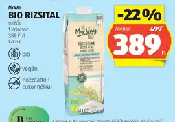 ALDI Myvay bio rizsital ajánlat