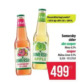 Coop SOMERSBY Cider ajánlat