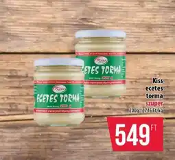 Kiss ecetes torma