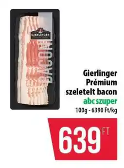 Coop Gierlinger prémium szeletelt bacon ajánlat