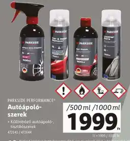 Lidl PARKSIDE PERFORMANCE Autóápolószerek ajánlat