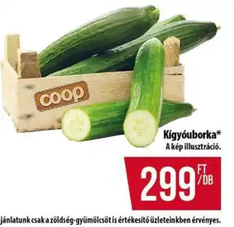 Coop Kígyóuborka ajánlat