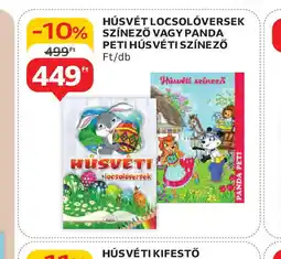 Auchan Húsvét locsolversek színező vagy Panda Peti húsvéti színező ajánlat