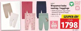 Lidl lupilu Biopamut baba nadrág / leggings ajánlat