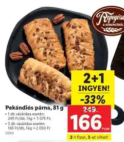 Lidl Pekándiós párna, 81 g ajánlat