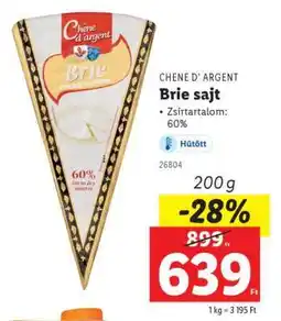 Lidl CHÊNE D'ARGENT Brie sajt ajánlat