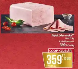 Coop Pápai Extra Sonka ajánlat